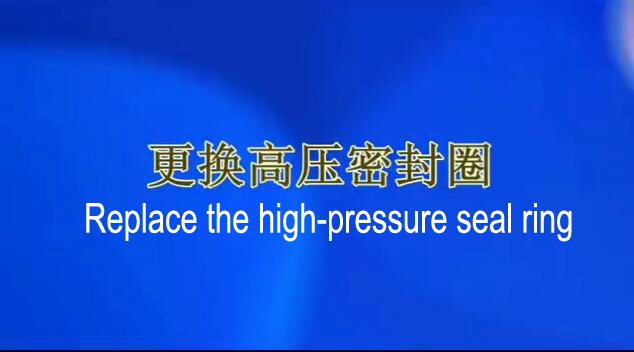 Replace the high-pressure seal ring